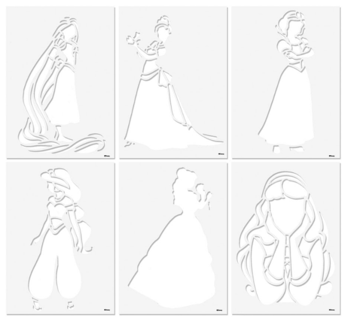 Disney Набір Disney Princess Спрей-ручки з трафаретами Делюкс (DP22368)