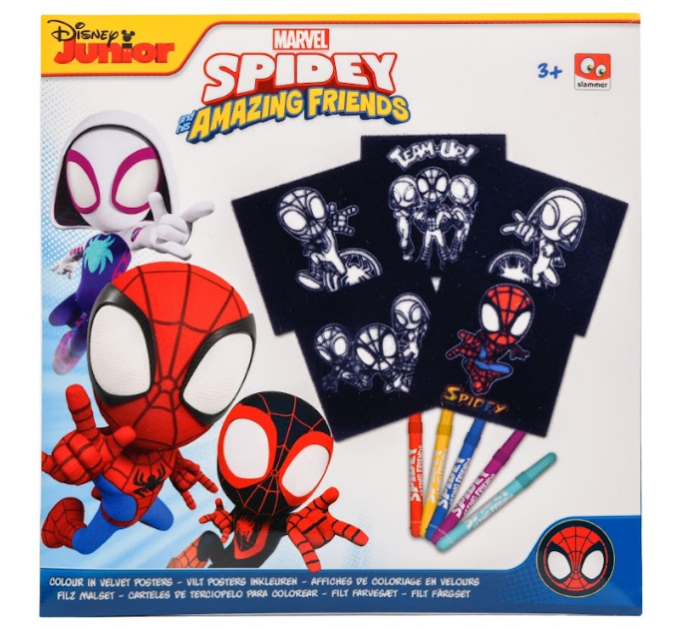 Disney Набір розмальовок із фетру Disney Spidey з фломастерами (SP22349)