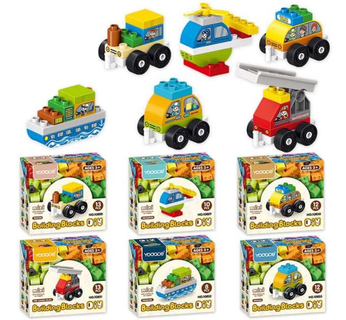 DIY TOYS Конструктор DIY Toys Міський транспорт-2 в асортименті, CJ-3978804
