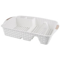 Сушка для посуду Violet House 0757 Ротанг WHITE 48х37.5х9 см 