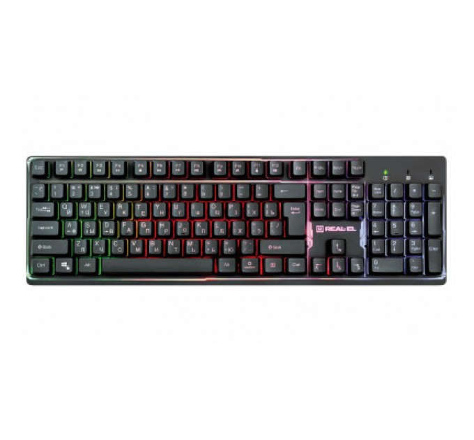 REAL-EL Клавіатура REAL-EL 7011 Comfort Backlit Black