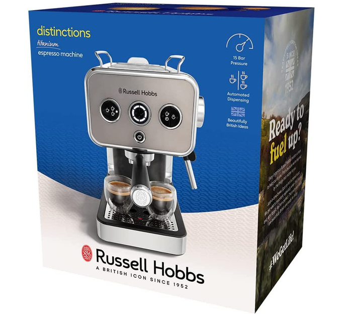 Russell Hobbs Кавоварка еспрессо Russell Hobbs 26452-56 Distinctions Titanium
