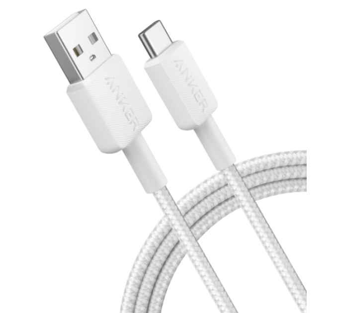 Anker Кабель Anker 322 USB-A to USB-C - 1.8m Nylon White