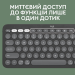 Logitech Клавіатура Logitech K380s Pebble Keys 2 Tonal Graphite