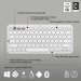 Logitech Клавіатура Logitech K380s Pebble Keys 2 Tonal White