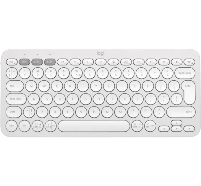 Logitech Клавіатура Logitech K380s Pebble Keys 2 Tonal White