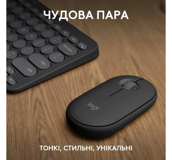 Logitech IT набір Logitech Pebble 2 Combo - Tonal Graphite - US INT'L - 2.4GHZ/BT