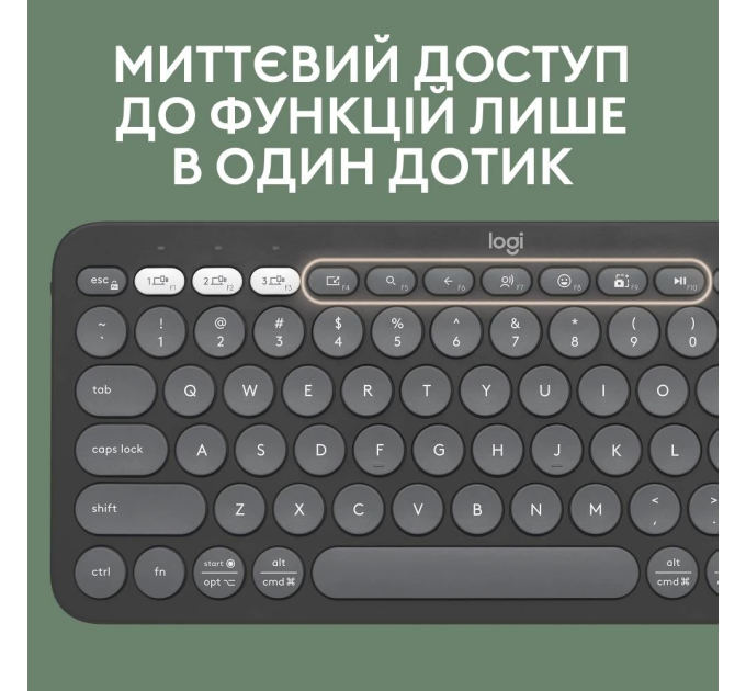 Logitech IT набір Logitech Pebble 2 Combo - Tonal Graphite - US INT'L - 2.4GHZ/BT