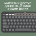 Logitech IT набір Logitech Pebble 2 Combo - Tonal Graphite - US INT'L - 2.4GHZ/BT