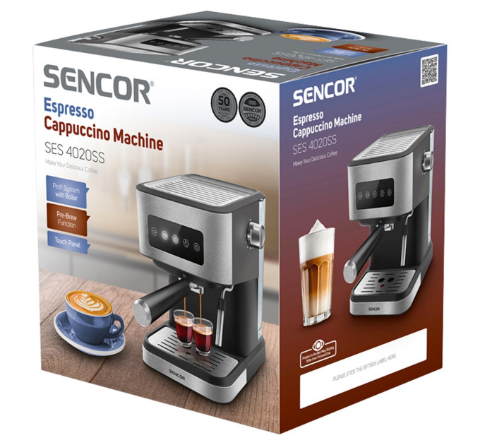 Sencor Кавоварка еспресо Sencor SES 4020SS