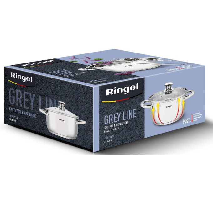 Ringel Каструля Ringel Grey line (2.3 л) 18 см