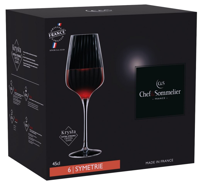 C&S Набір келихів C&S Symetrie 6х450 мл