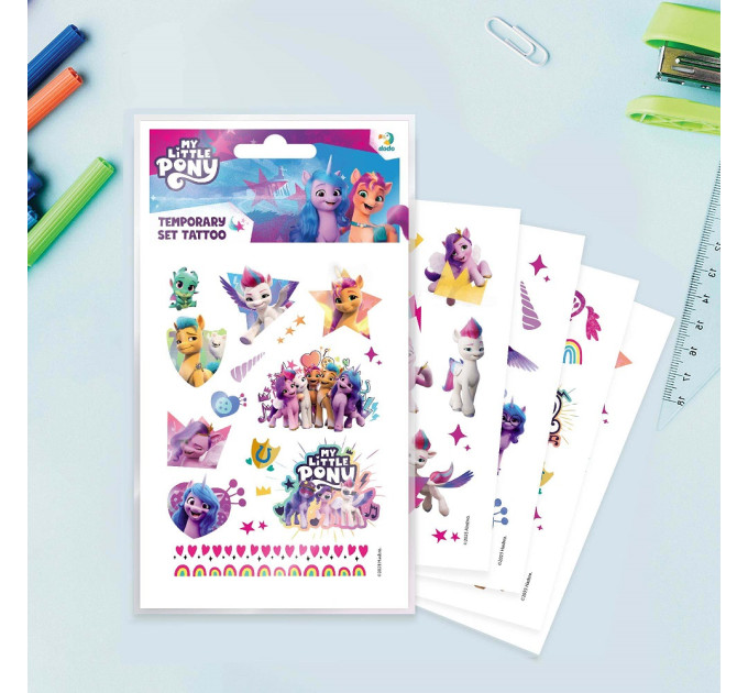 DoDo Набір дитячих тимчасових татуювань Dodo My Little Pony (200437)