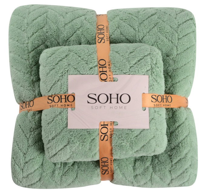 SOHO Набір рушників Soho 35x75+70x140см Green