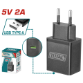 Total Зарядний пристрій TOTAL TCLI120502 12В, USB Type-А