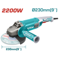 Total Кутова шліфувальна машина TOTAL TG12223026 2200Вт, 230мм, 6600 об/хв.