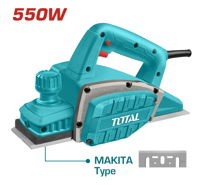 Total Електричний рубанок TOTAL TL5508216 550 Вт