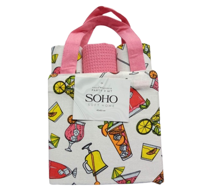 SOHO Набір рушників Soho 40x60см Party 3 шт