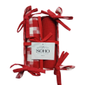 SOHO Набір рушників Soho 40x60см White&Red 2шт