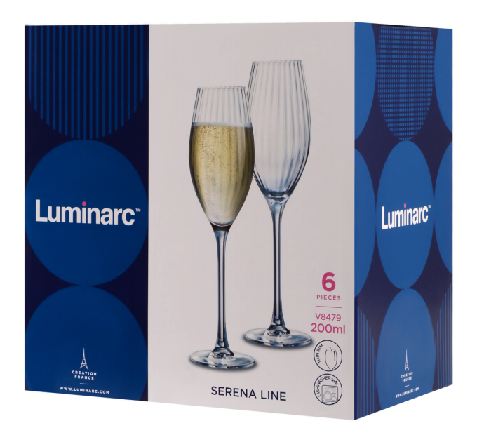 Luminarc Набір келихів Luminarc Serena Line, 6х200 мл