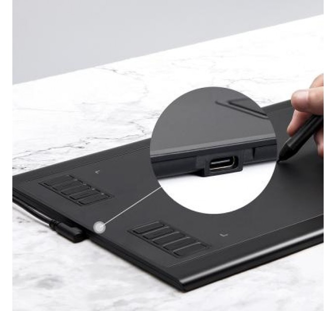 Parblo Графічний планшет Parblo A610 Plus V2 Black (A610PLUSV2)