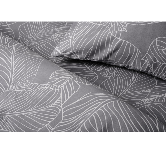 SOHO Комплект постільної білизни Soho Євро 200х220 см Leaves Grey