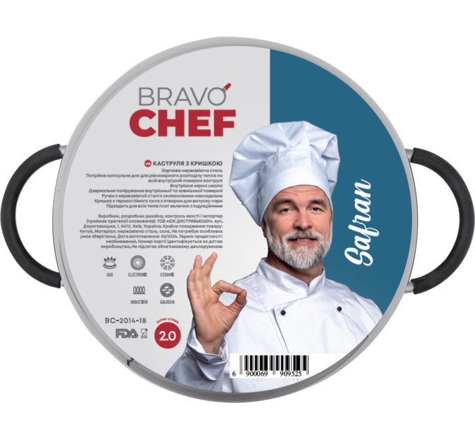 Bravo Chef Каструля Bravo Chef Safran (2.0 л) 18 см