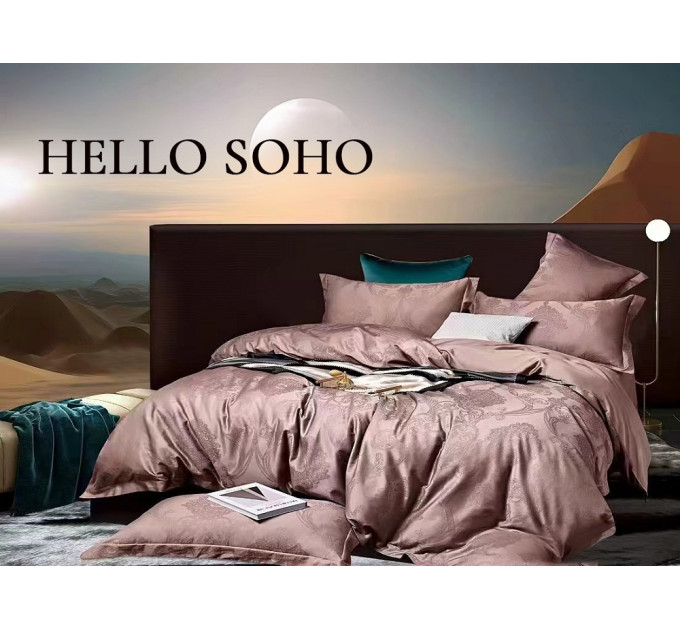 SOHO Комплект постільної білизни Soho Євро Boutique 200х230 см Venzel Rosy