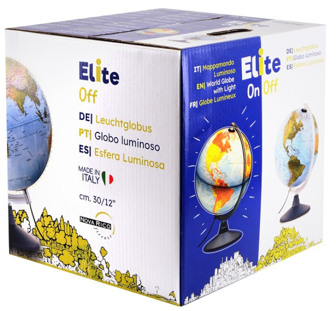 TECNODIDATTICA Глобус Tecnodidattica ELITE 30 см з підсвіткою (українська мова)
