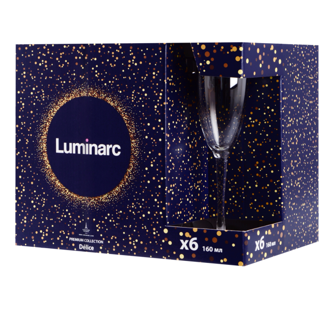 Luminarc Набір келихів Luminarc Delice Mist, 6х160 мл
