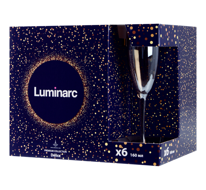 Luminarc Набір келихів Luminarc Delice Honey, 6х160 мл
