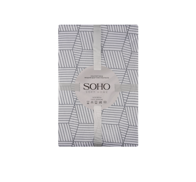 SOHO Скатертина Soho Geomeria Grey 140х180 см