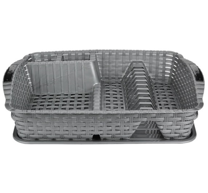 Violet House Сушка для посуду Violet House 0757 Ротанг Antracite 48х37.5х9 см