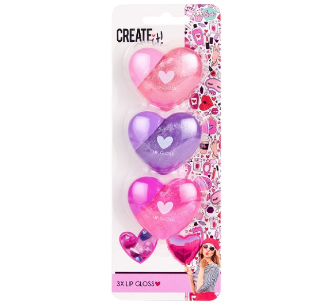 Create it! Набір з 3-х бальзамів для губ Create IT! LOVE