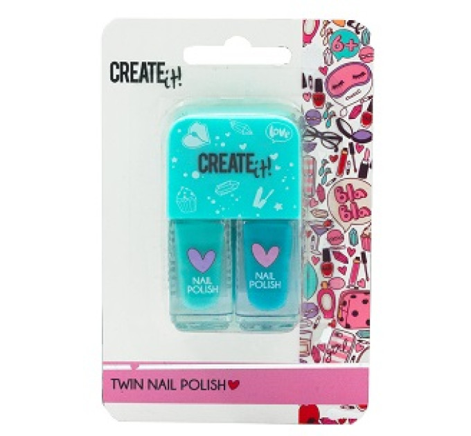 Create it! Набір лаків для нігтів Create It! Дуо 2 в 1 в асортименті