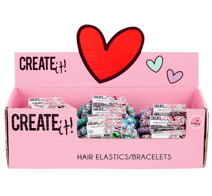 Create it! Набір гумок для волосся 3шт Create IT! в асортименті
