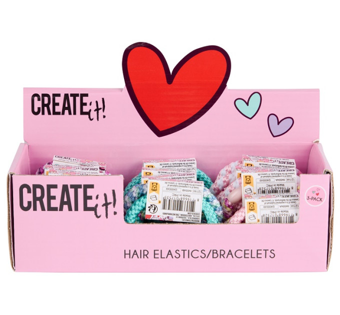 Create it! Набір гумок для волосся 3шт Create IT! в асортименті