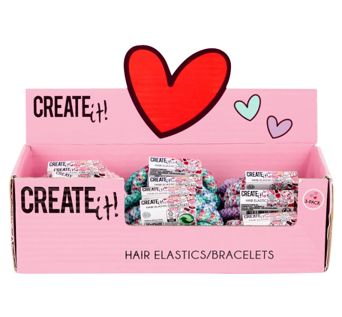 Create it! Набір гумок для волосся 3шт Create IT! в асортименті