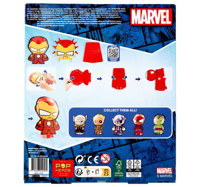 Disney Набір для творчості Disney Marvel POP HEAD 20 см, в асортименті