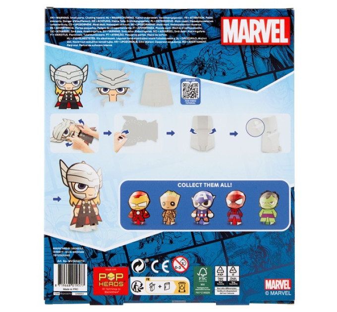 Disney Набір для творчості Disney Marvel POP HEAD 20 см, в асортименті