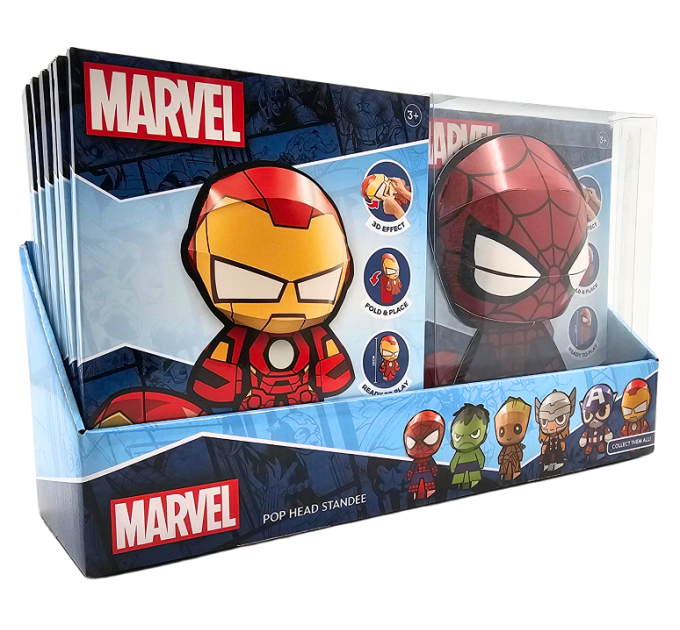 Disney Набір для творчості Disney Marvel POP HEAD 20 см, в асортименті