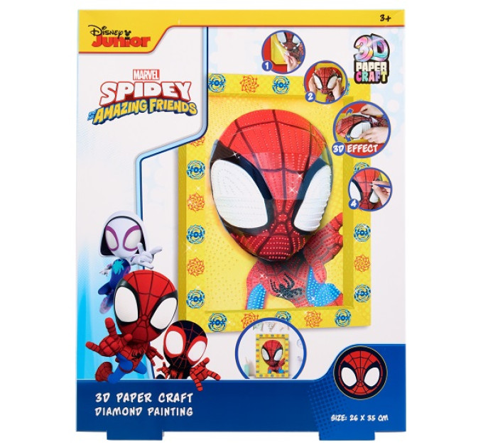 Disney Набір Disney Мозаїка алмазна 3D у рамці Spidey