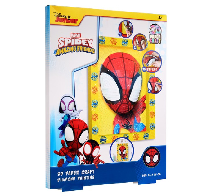 Disney Набір Disney Мозаїка алмазна 3D у рамці Spidey