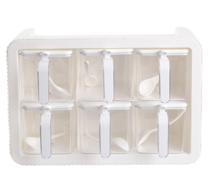Violet House Набір спецівниць Violet House 0438 Spice White, 6 шт