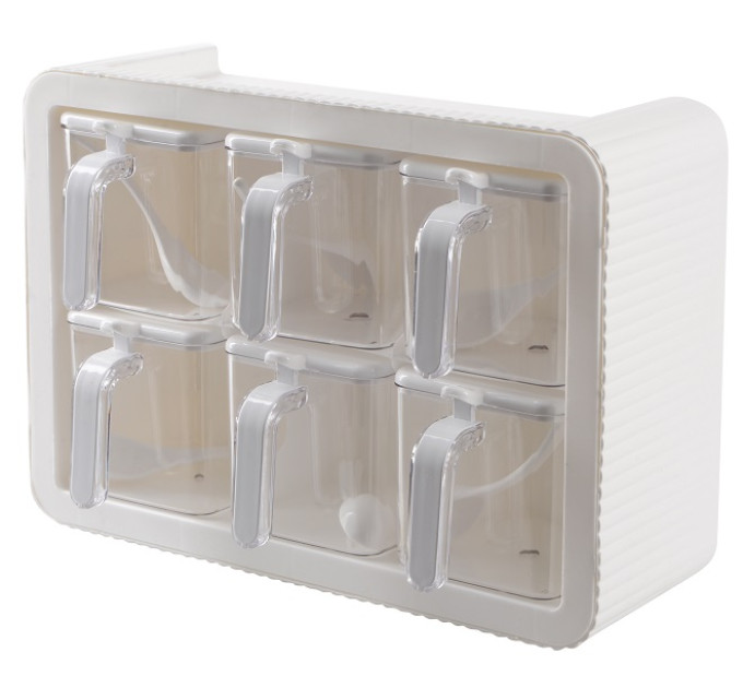 Violet House Набір спецівниць Violet House 0438 Spice White, 6 шт