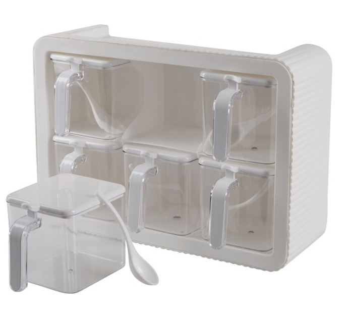 Violet House Набір спецівниць Violet House 0438 Spice White, 6 шт