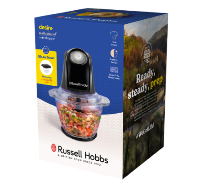 Russell Hobbs Подрібнювач Russell Hobbs 27131-56 Matte Charcoal Mini Chopper