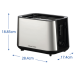Russell Hobbs Тостер Russell Hobbs 27390-56 Heaton Brushed 2Slice Toaster