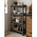 Violet House Етажерка 4-х ярусна Violet House 6014 Long Shelf GREY 54х18х91 см
