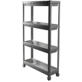 Violet House Етажерка 4-х ярусна Violet House 6014 Long Shelf GREY 54х18х91 см